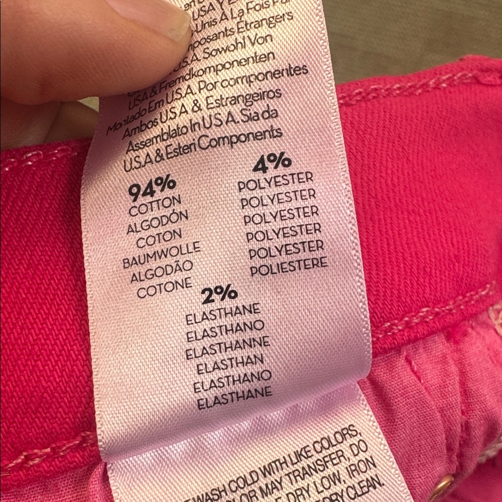Mother The Insider Crop Step Fray in Play Date Raspberry Sorbet, size 26 - Picture 7 of 10